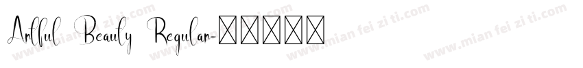 Artful Beauty Regular字体转换